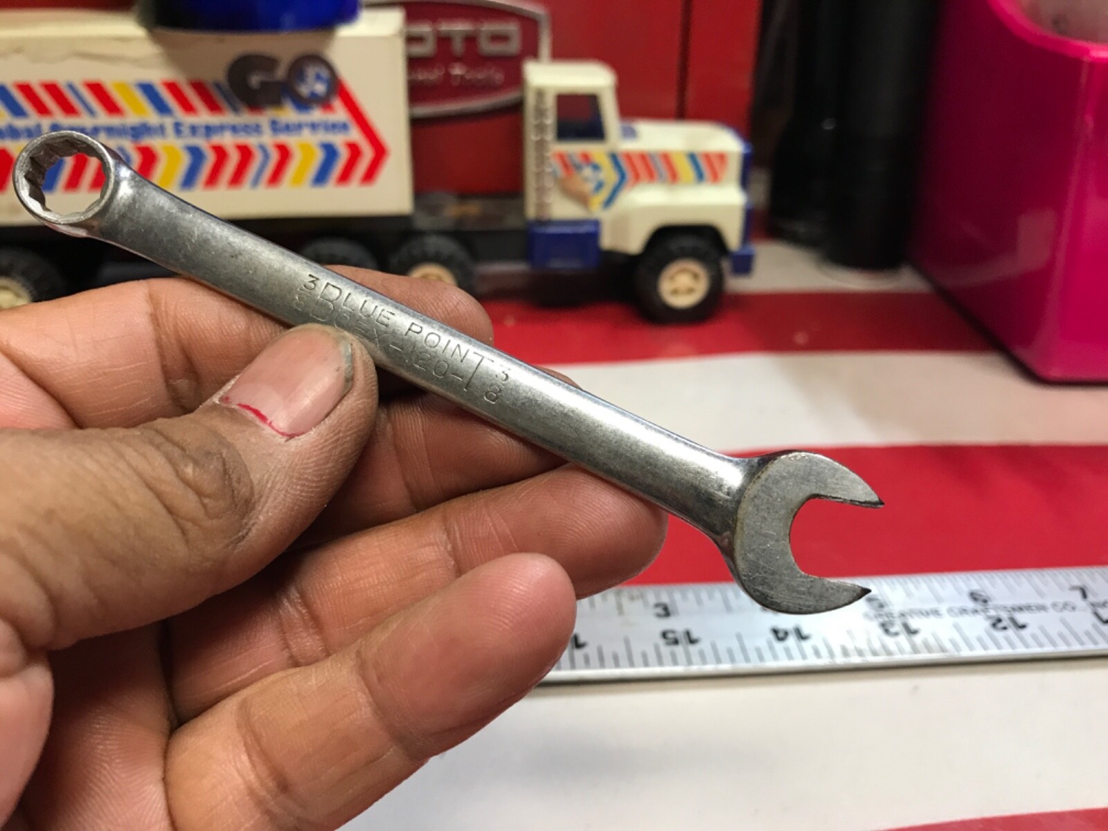 Blue point tools wrench 3/8” OEX120 vintage GGG