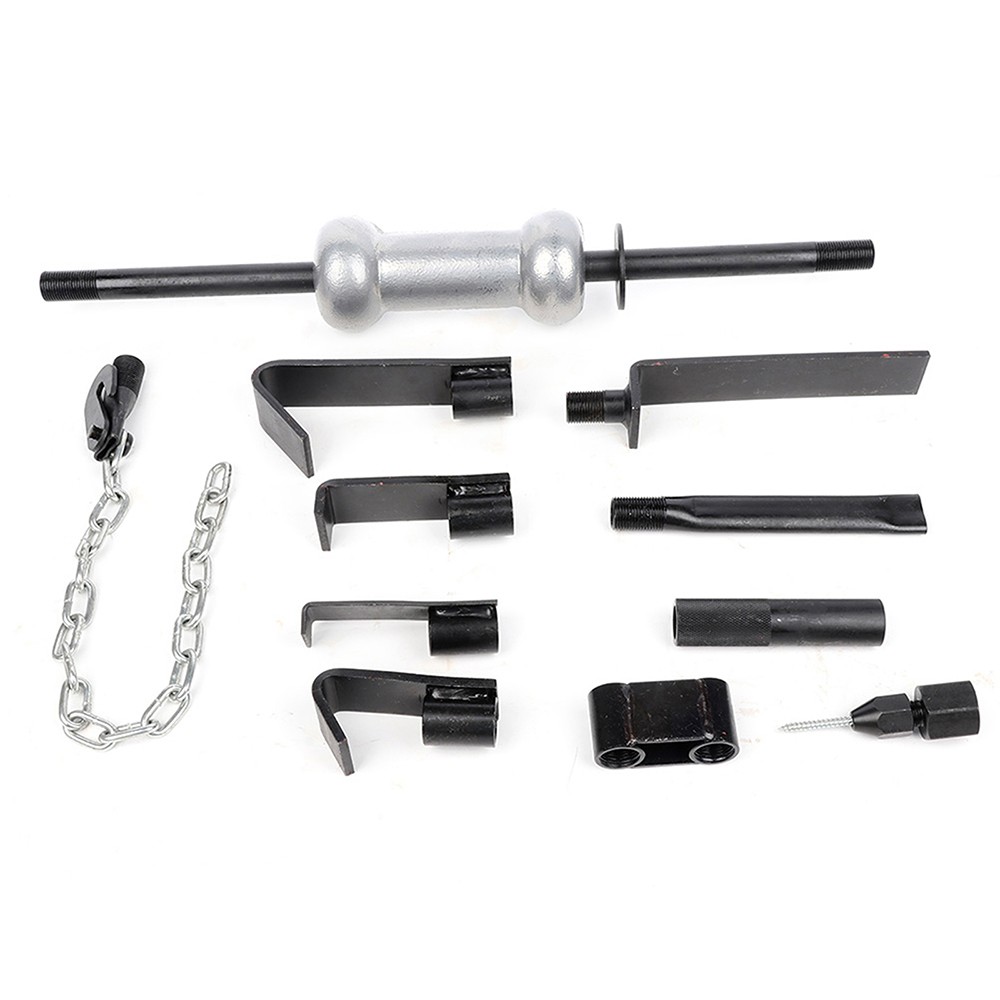 13PC Heavy Duty Dent Puller w/10lbs Slide Hammer Auto Body Truck Repair Tool Kit