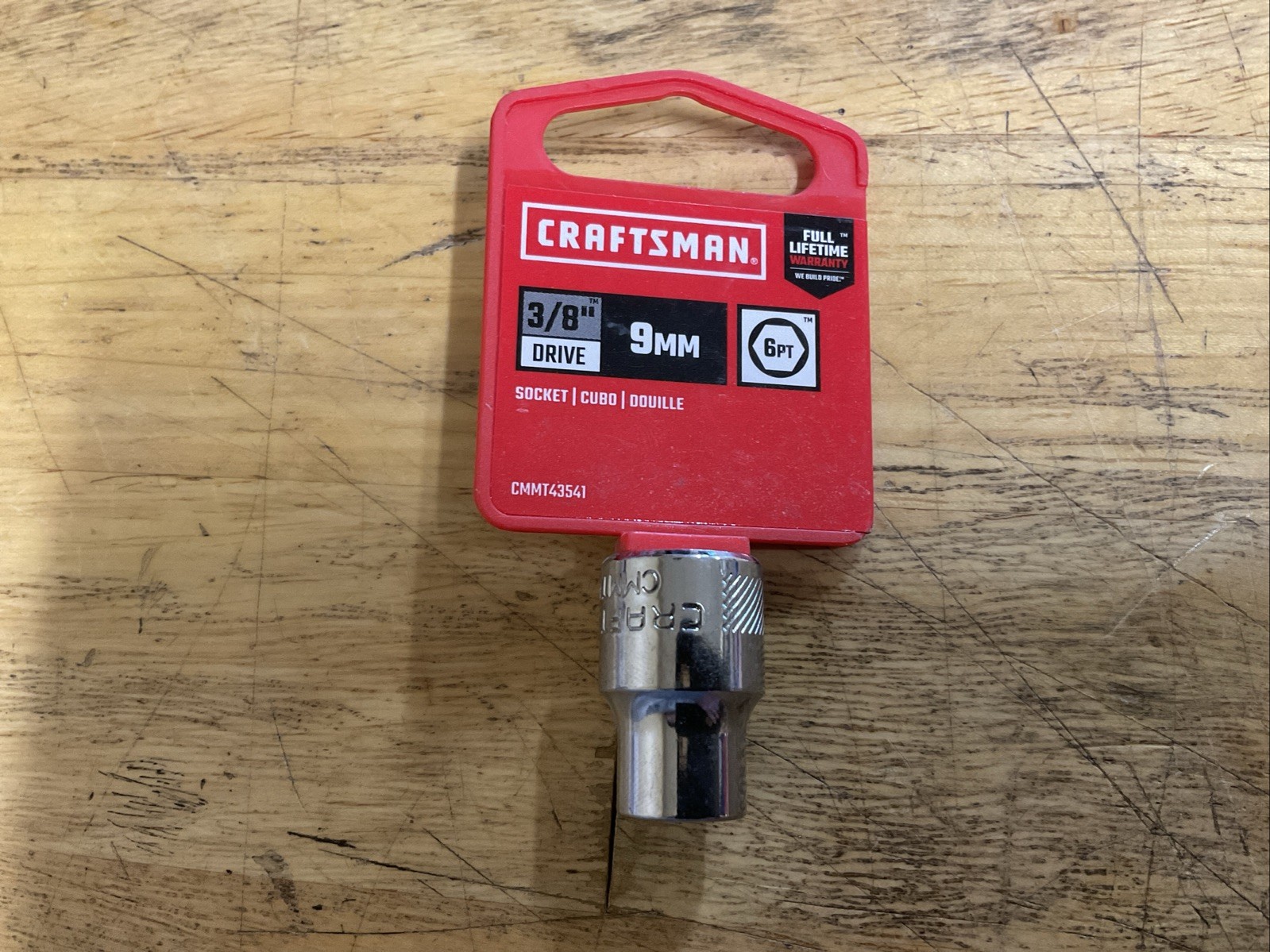 Craftsman CMMT #43541 9mm Shallow Socket 6 Point 3/8″ Drive New