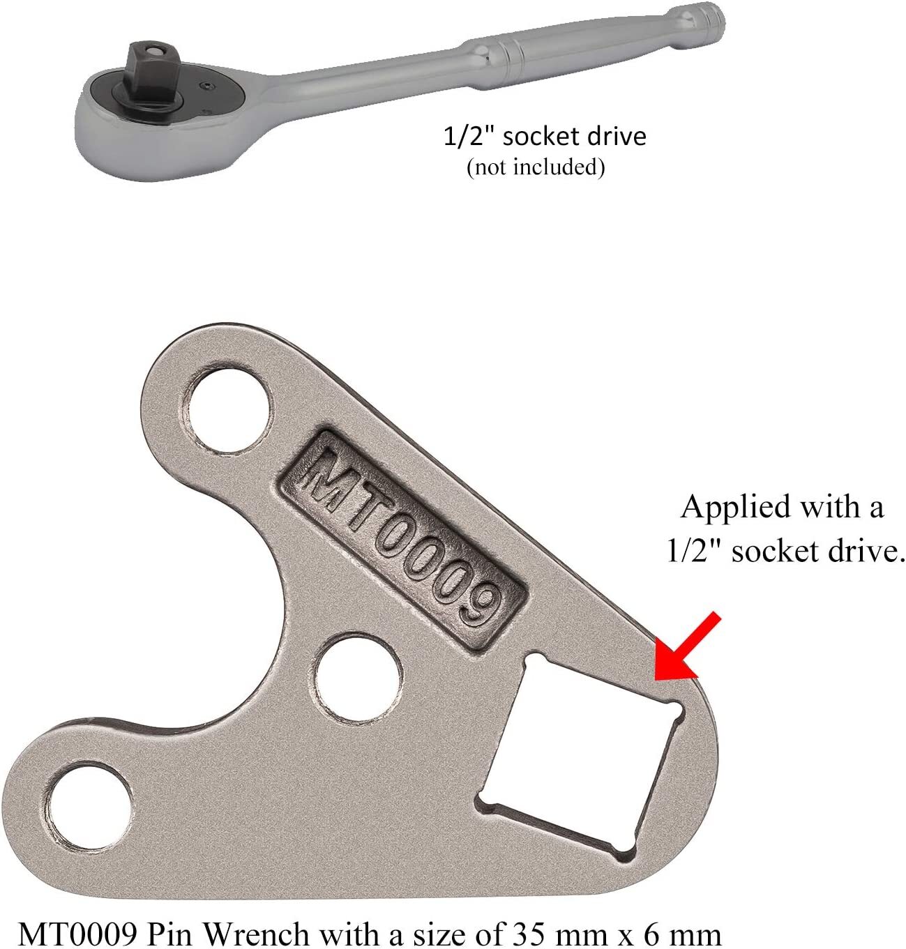 MT0009 Outboard Wrench Remove Trim/Tilt Caps, Trim Seals for Showa,Yamaha