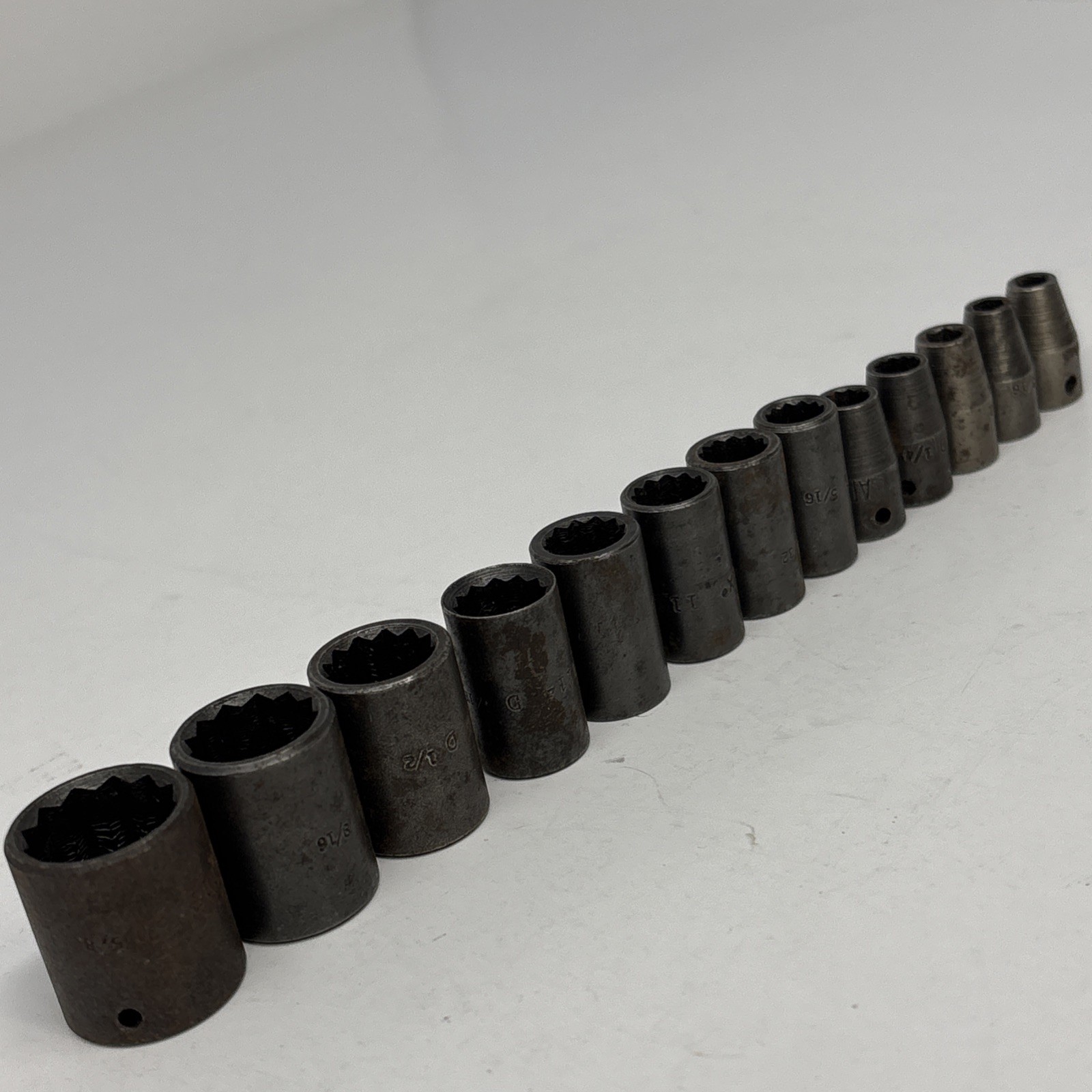 Apex USA 1/4″ drive SAE Impact Socket Set See Desc