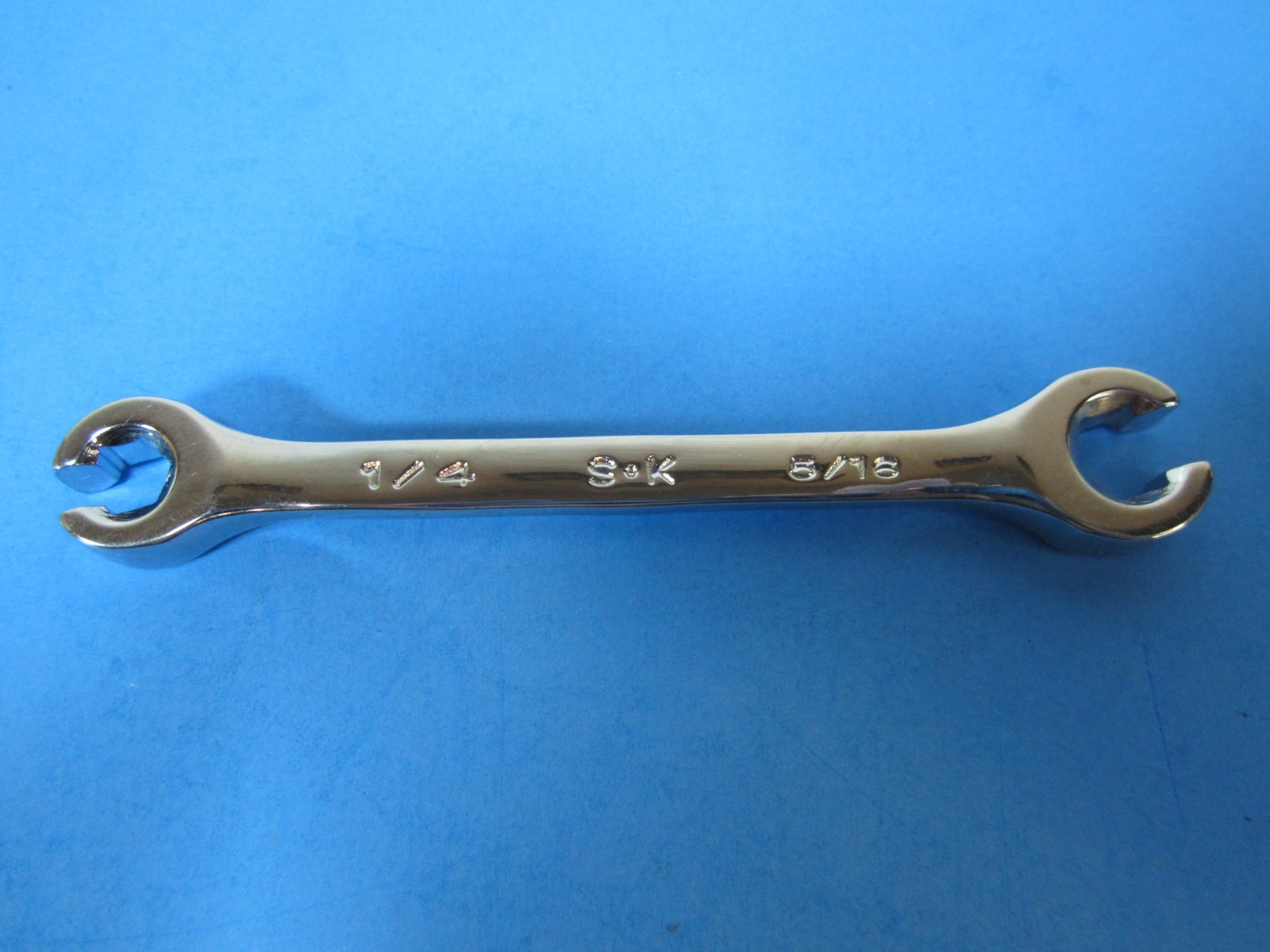 (NOS) SK TOOLS #-F810 *USA* 1/4″ x 5/16″ Double Flare Nut Open End Line