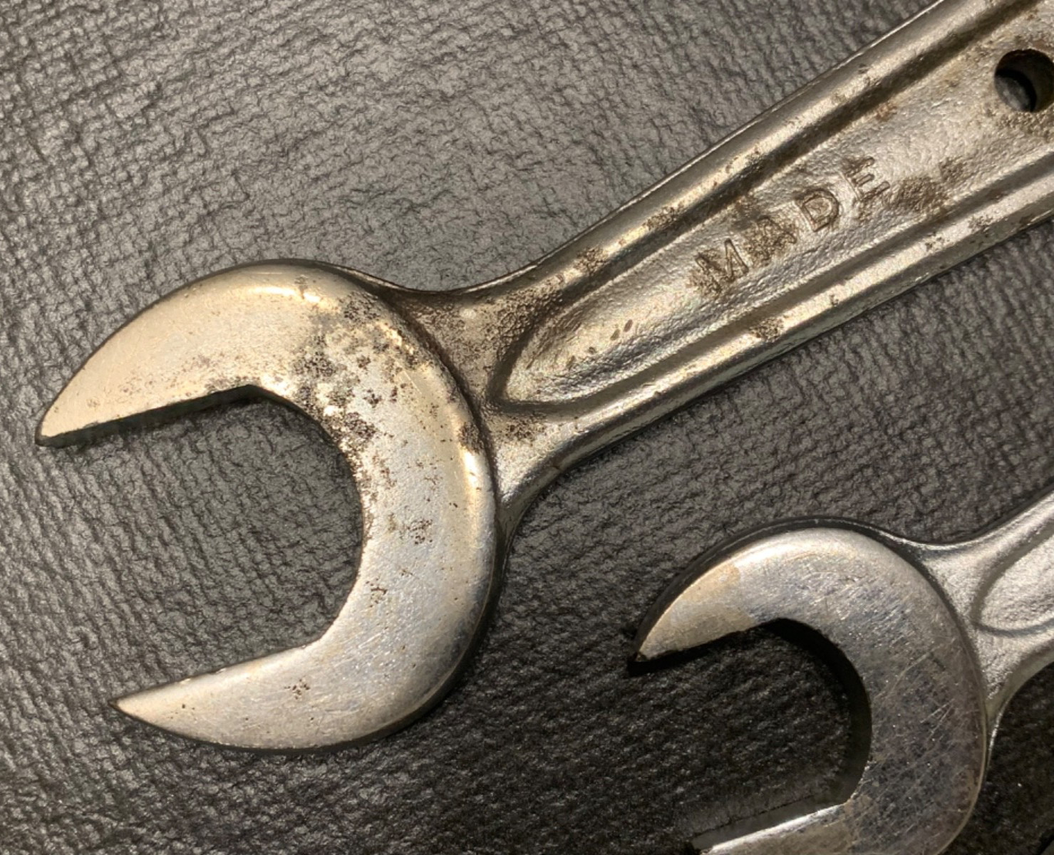 Lot 5 Vintage Indestro «Select Steel» SAE Open-Box End Wrenches Made in USA