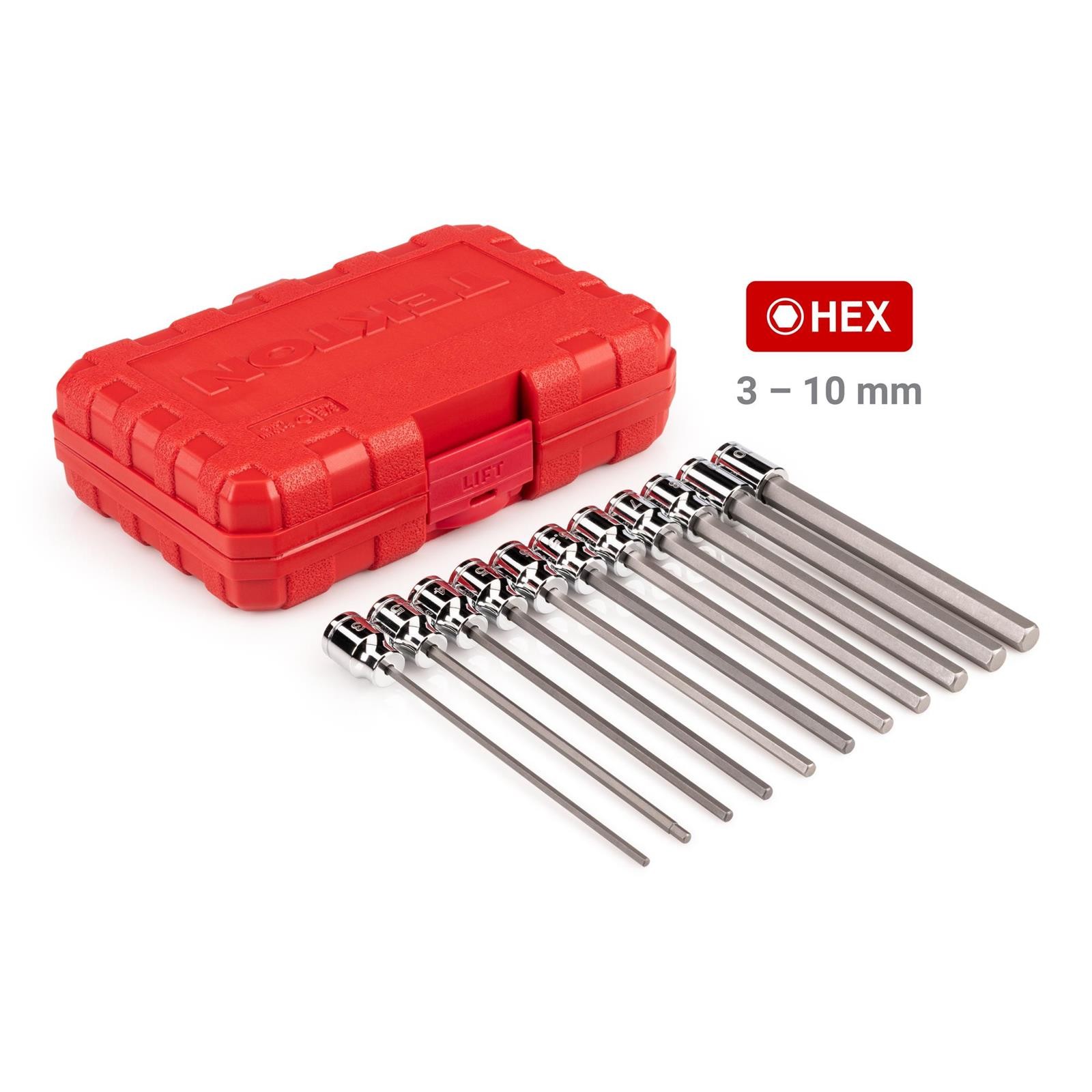 Tekton SHB91900 3/8″ Drive Long Hex/Torx Bit Socket Set, 31-Piece