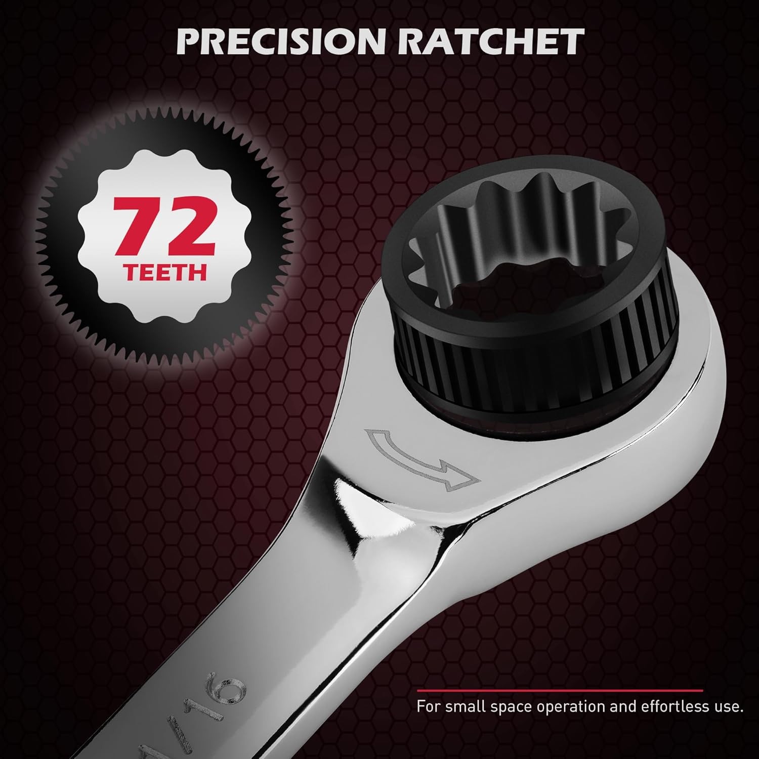 Ratchet Wrench Set, Combination Wrenches in Imperial and Metric Sizes