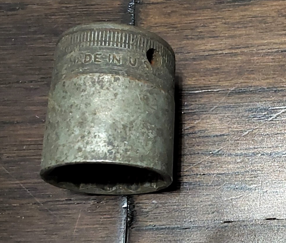 Snap-On SW-320 1E 1/2″ Drive 1″ 12pt Socket Made In USA Mechanic Hand Tool