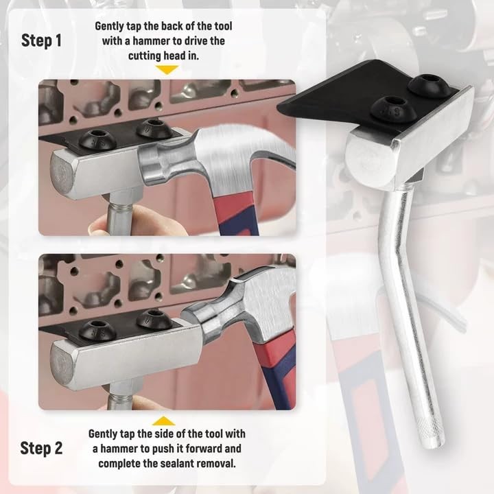 Engine Oil Pan Gasket Separator Tool, Sealant Removal Scraper for Most Vehicles