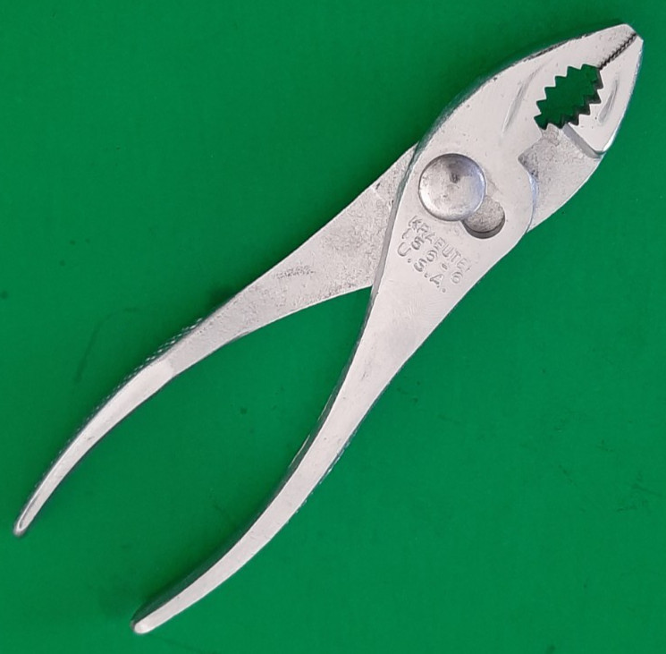 NOS KRAEUTER USA Slip Joint Pliers 6-1/2” 156-6