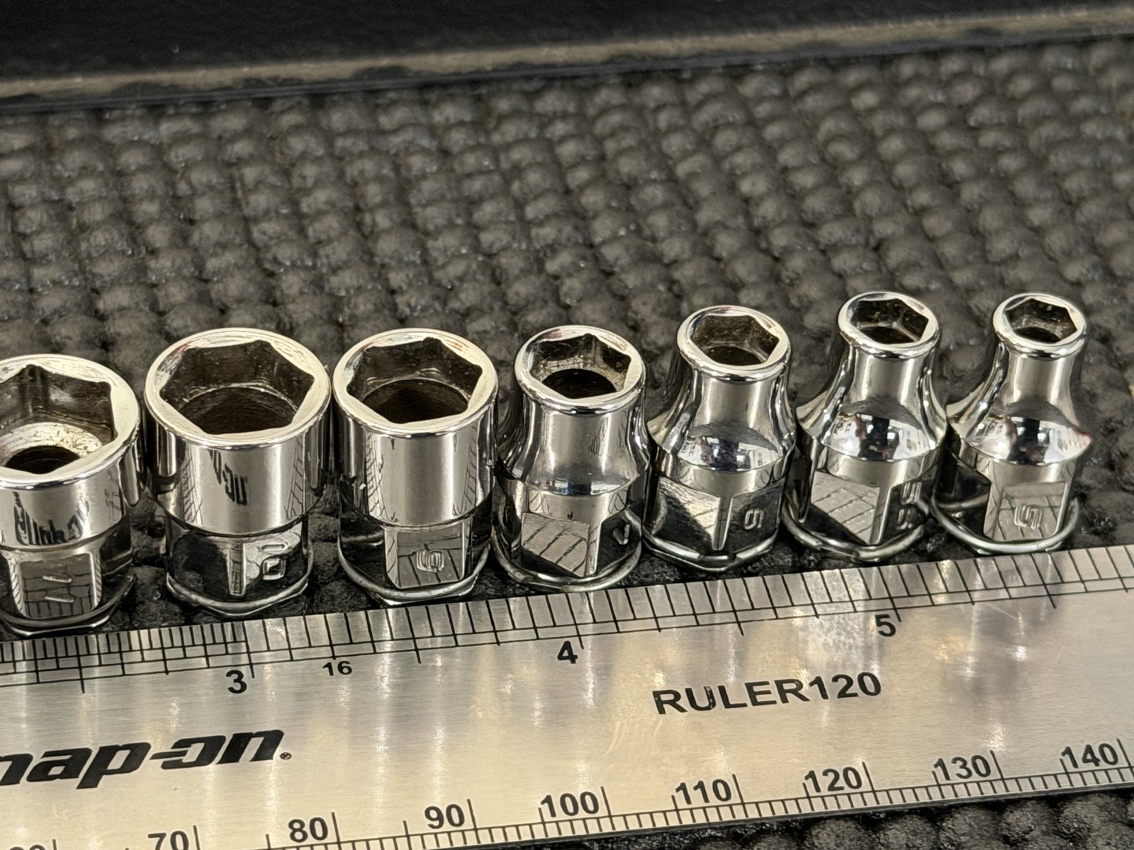 Snap-On 10 of 12PC 1/4″ Low Profile Drive Socket Ratchet Set USA🇺🇸 – 112RTSMA