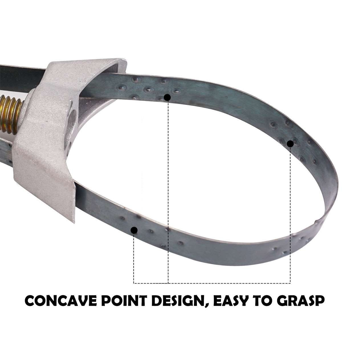 Oil Filter Removal Tool Strap Wrench Diameter Adjustable 60mm To 120mm Car Auto