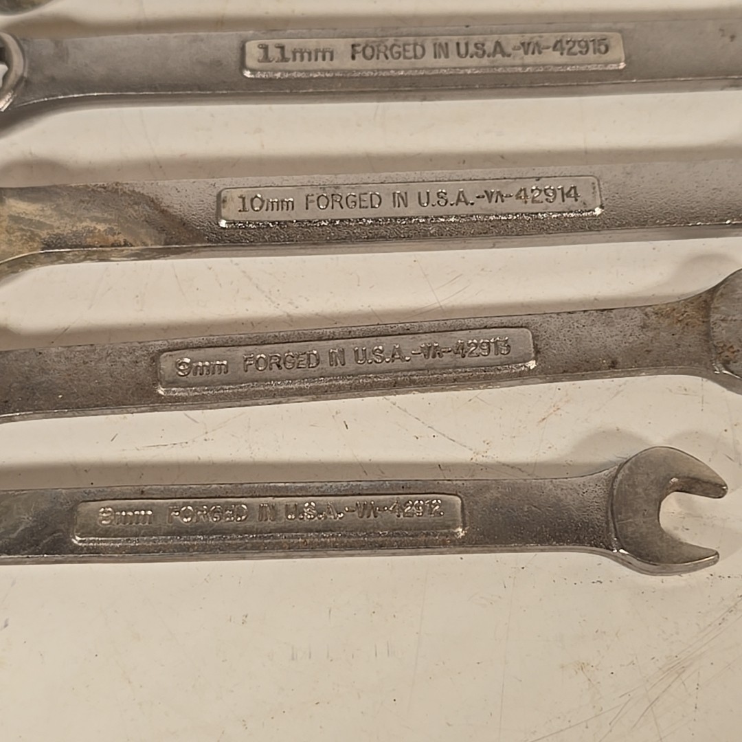 Craftsman Combination Wrench Set 6pc 42911-42916 8mm 9mm 10mm 11mm 12mm & 18mm