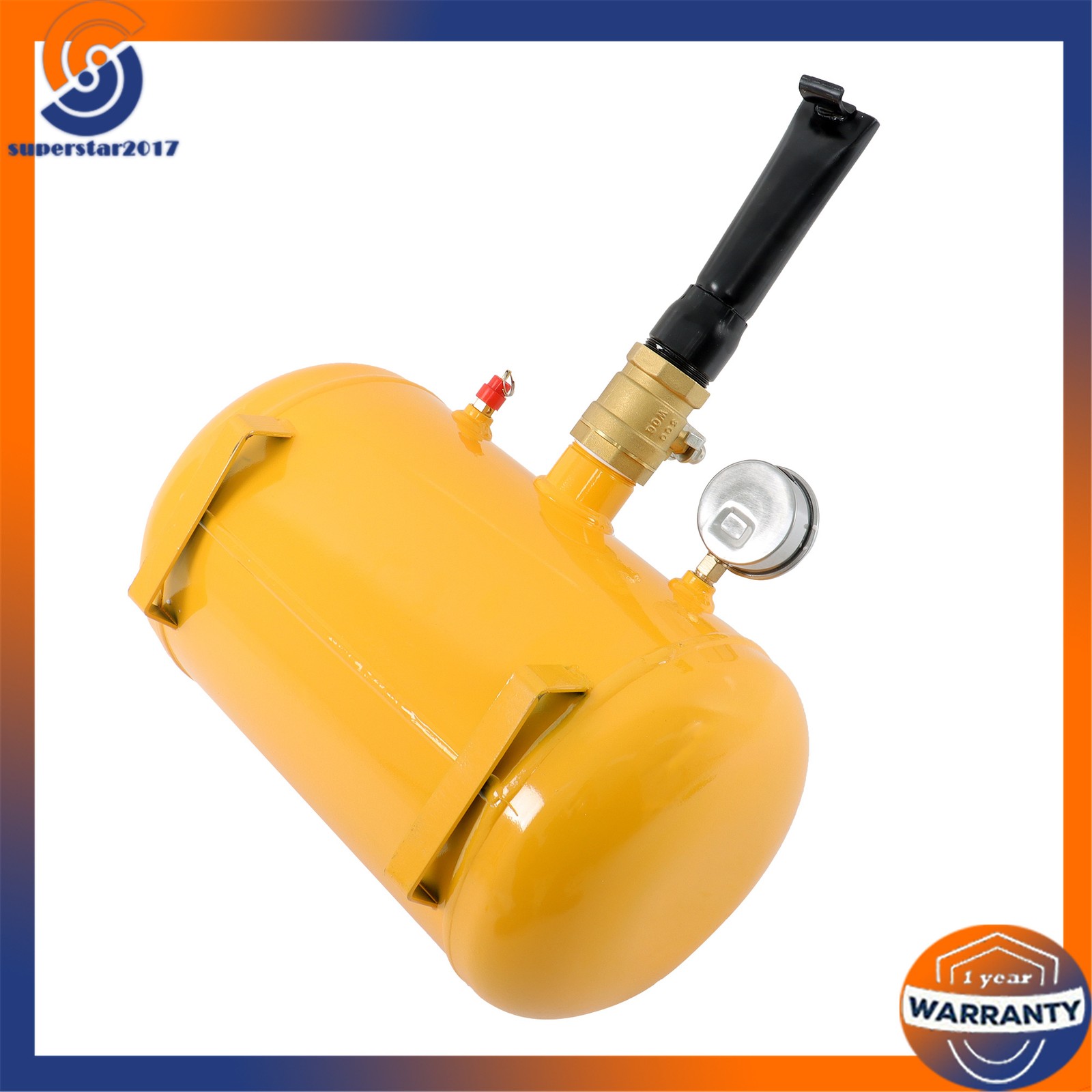 Yellow 5 Gallon Heavy Duty Air Tire Bead Seater Blaster Seating Tool 145 psi