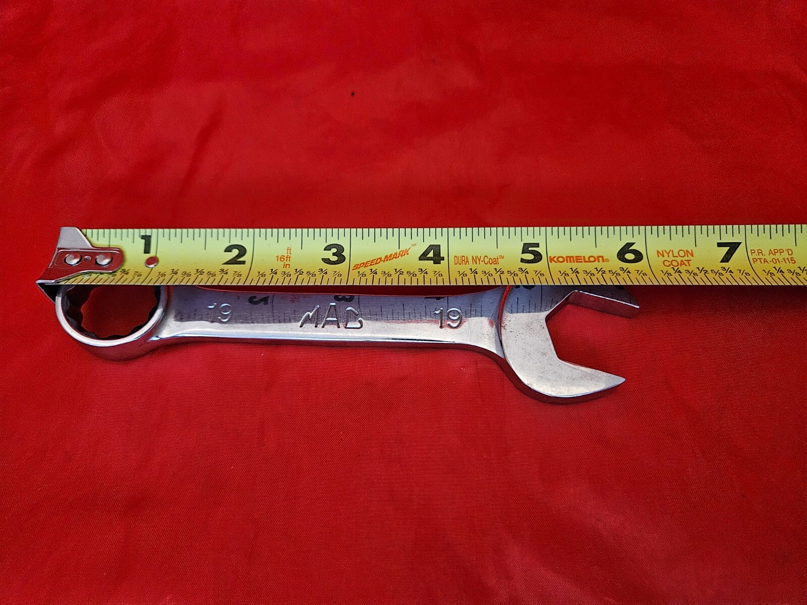 MAC CS219MMR 19mm 12 Point Stubby Combination Wrench Metric USA S10