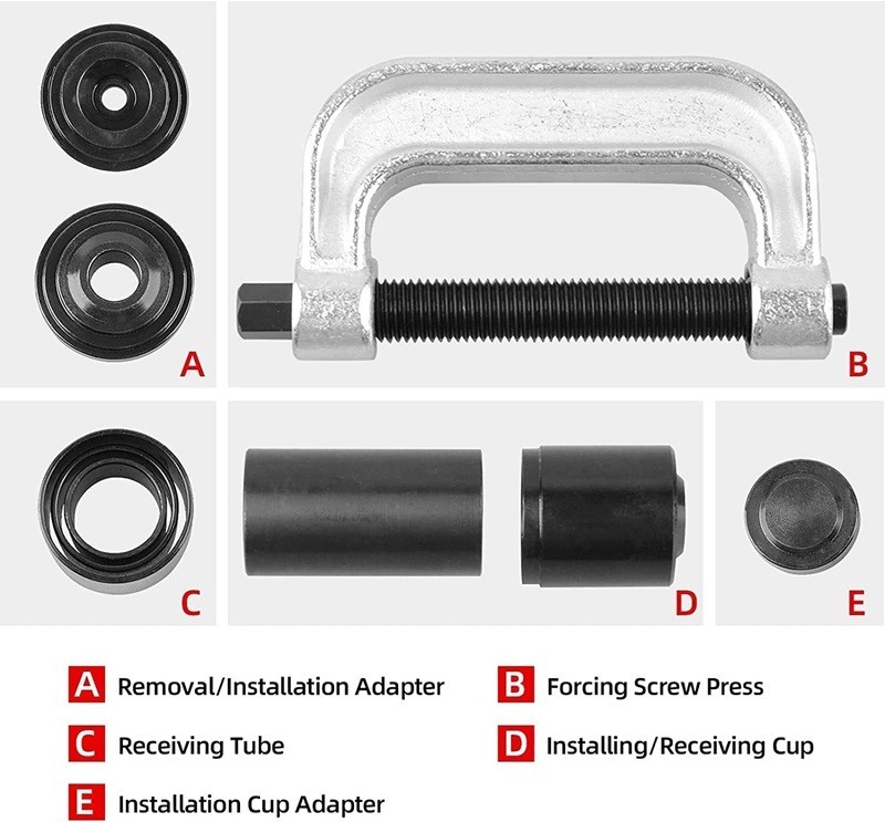 Set prensa para extractor de rotulas sacar quitar kit herramienta camion auto US