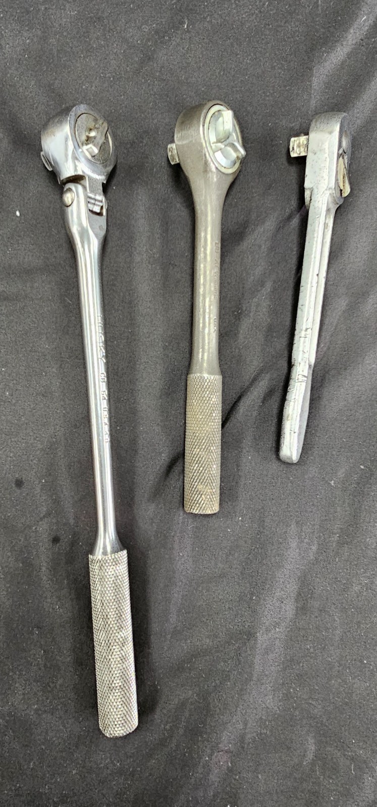 Lot of 3 3/8″ Ratchets, Husky CB 54, Williams BB-71, Williams B51