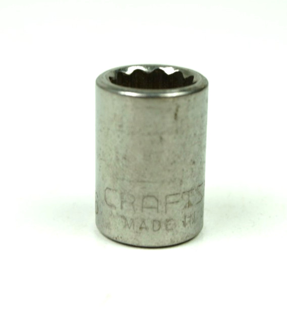 Craftsman -G- 7/16″ 12 Point Shallow Chrome Socket 3/8″ Drive 44332 USA