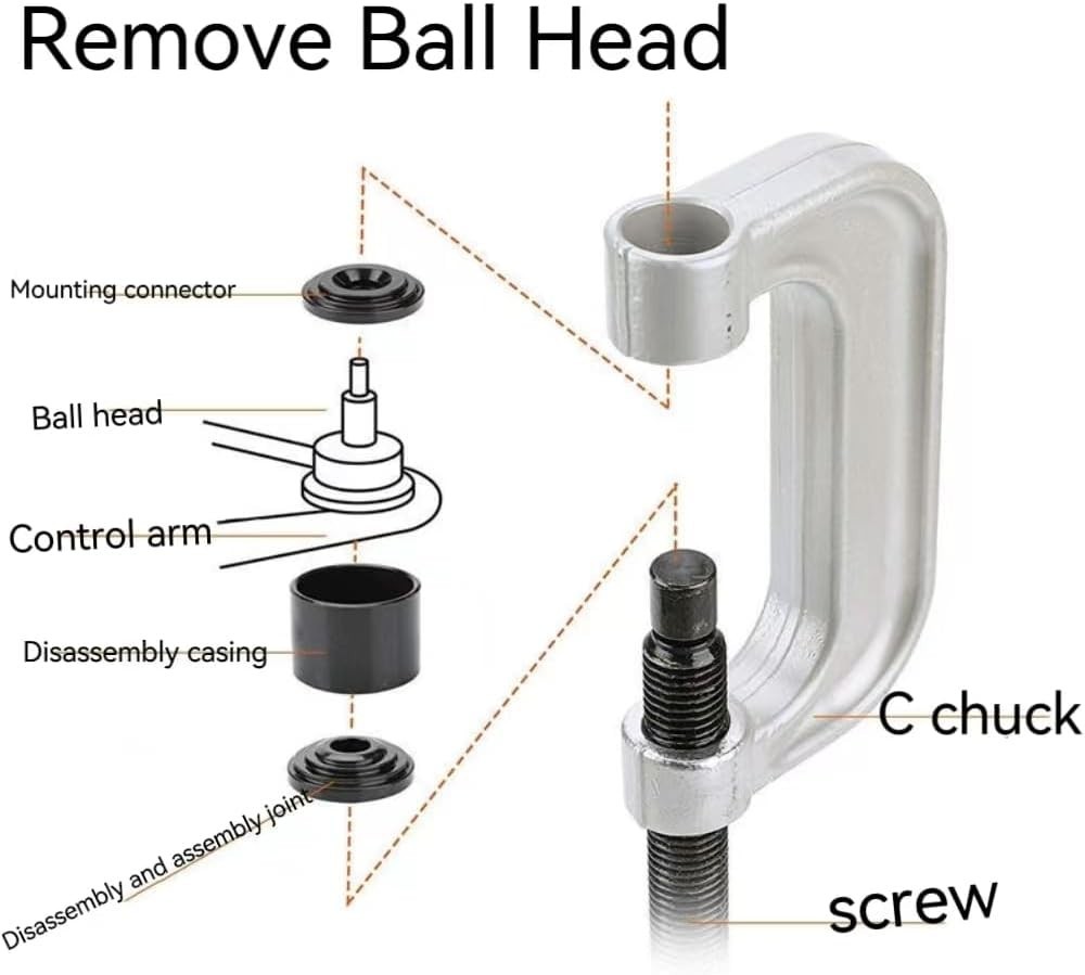 Universal 10PC Ball Joint Removal Tool Kit for Light Trucks & Cars – Durable