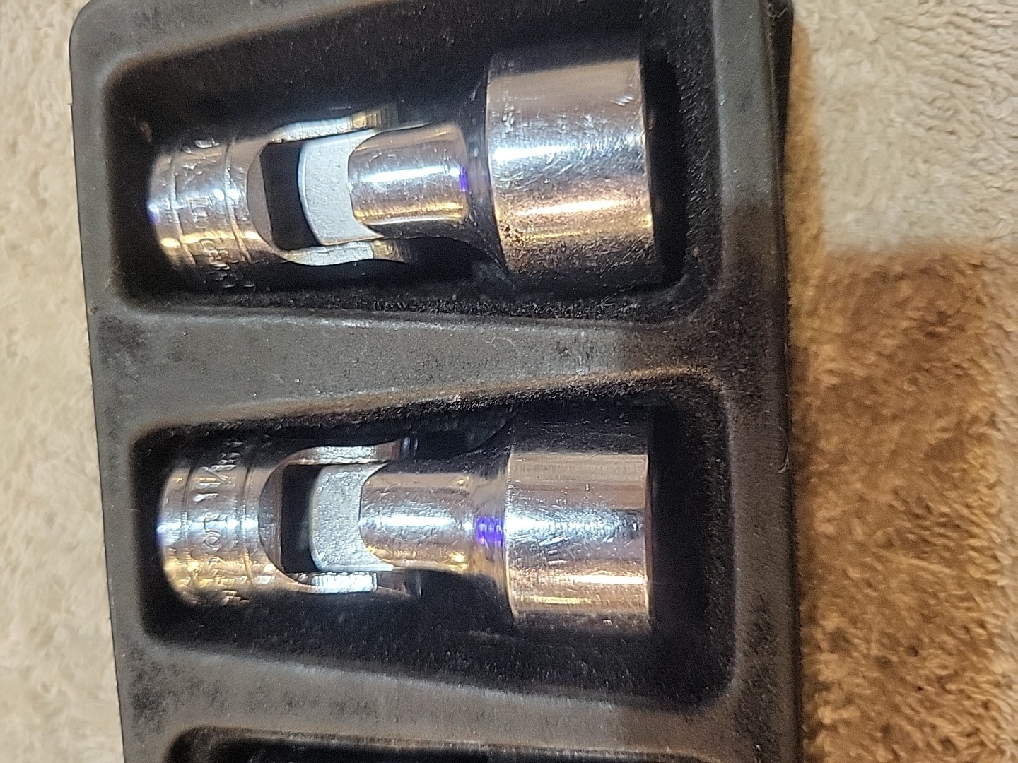 Snap On 3/8” Dr. 6 Pc. 7/16″- 3/4″ Shallow 6 Pt. Universal Socket Set 206AFS