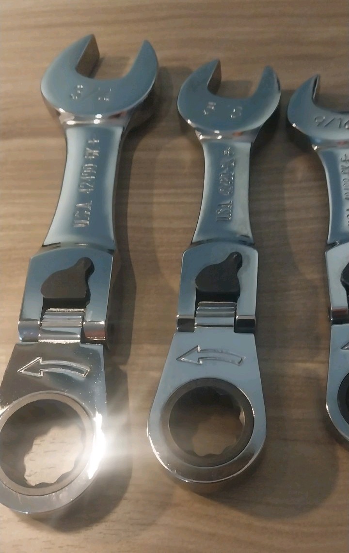 Craftsman 7 Pc. SAE Locking Flex RATCHETING «STUBBY «Wrench Set / UNUSED MINT