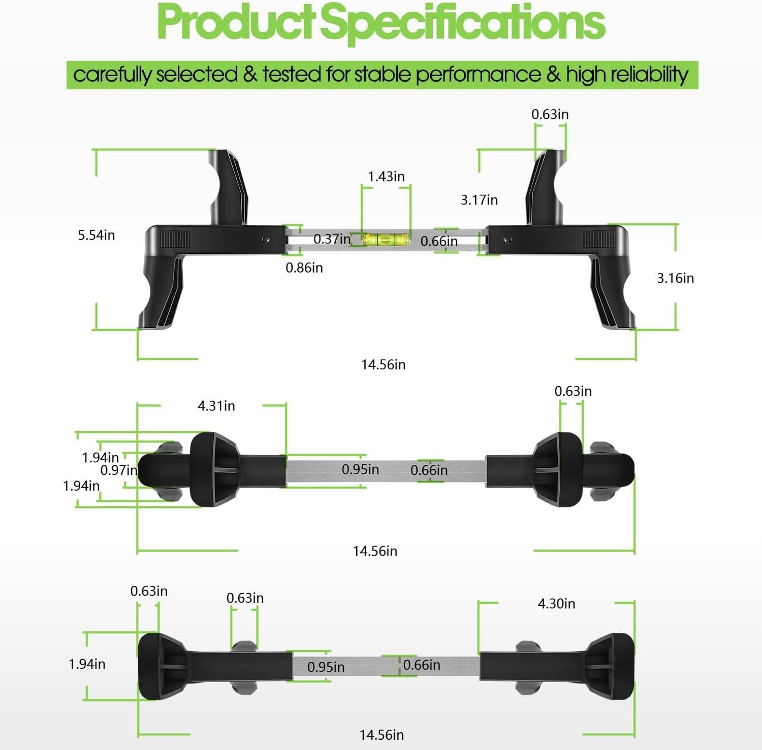 ATD-3100 Steering Wheel Level Alignment Tool -Diameter 270-340mm Spring-Loaded
