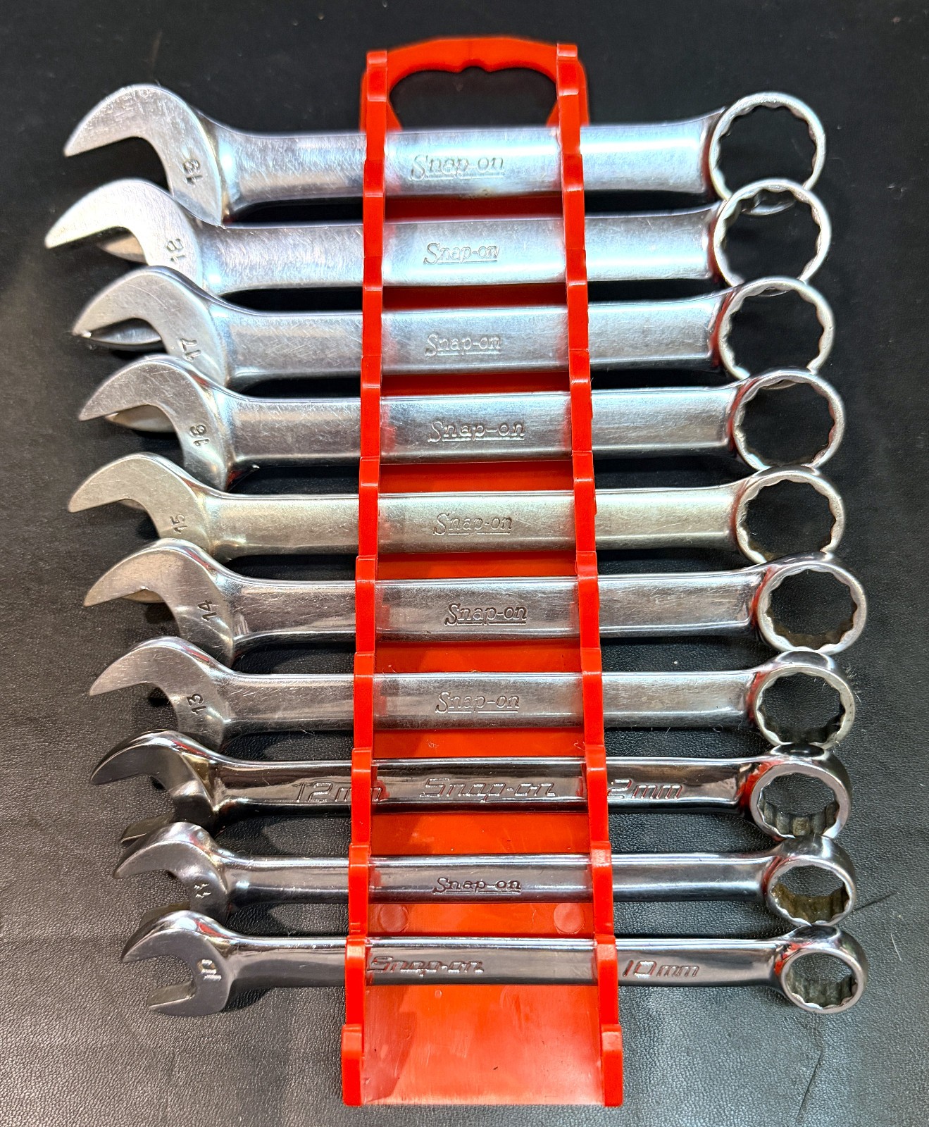SNAP ON OEXM- 10-Pc 12-Pt Flank Drive® Combination Short Wrench Set 10mm-19mm