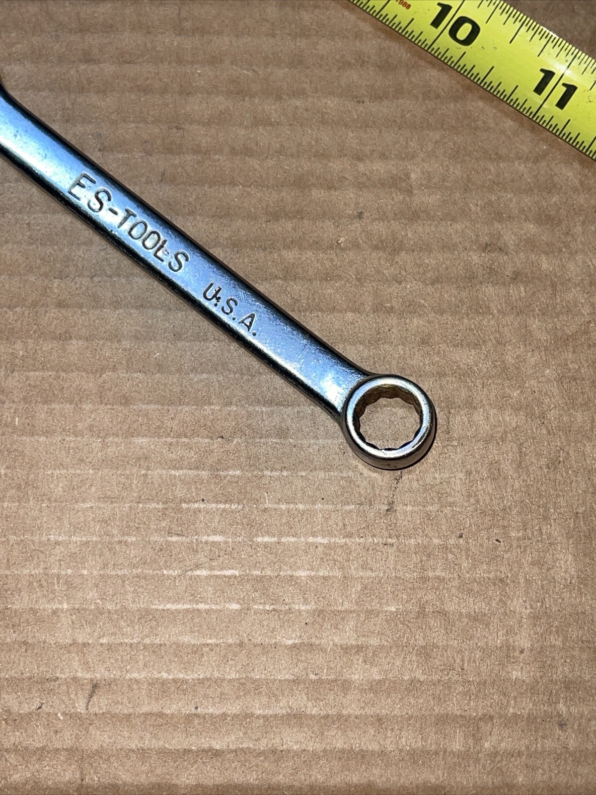 Vintage ES Tools USA 7/16 In SAE 12 Point Combination Wrench Mil-Spec