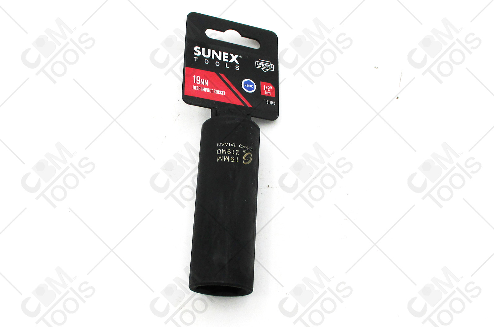 Sunex 219MD – 19mm Deep Impact Socket – 1/2″ Drive – 6 Point – 3″ Length