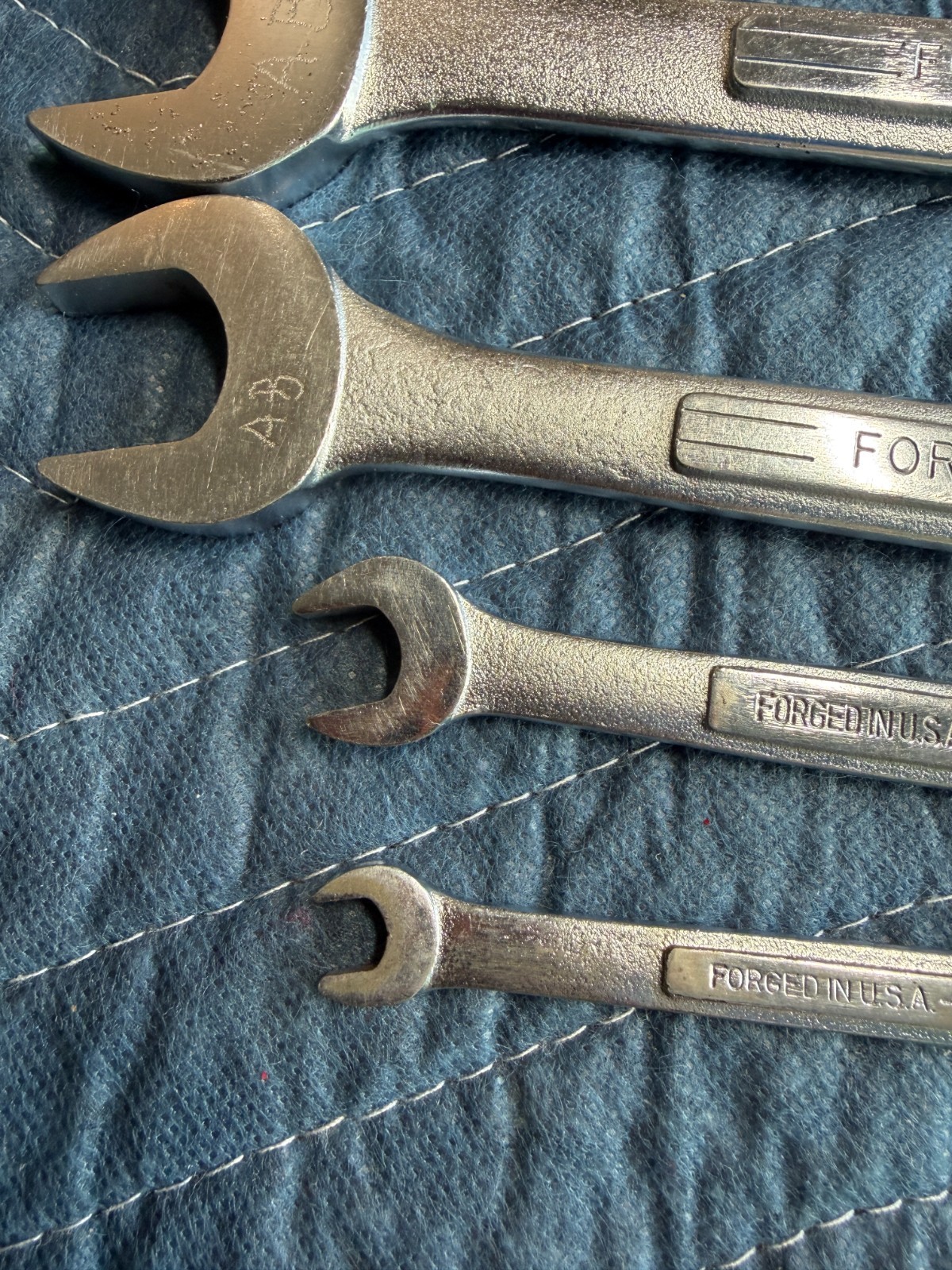 6 – Vintage Craftsman -V- And VV Double Open End Wrenches SAE See pictures
