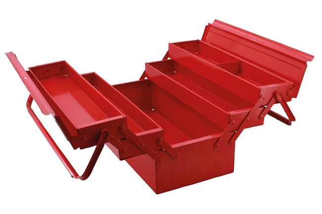 Steel Cantilever Tool Box 5 Tray 425 mm Heavy Duty Workshop Storage Laser 0481