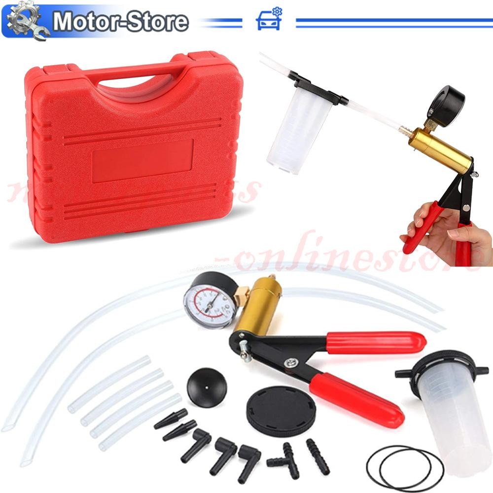 Manual Hand Vacuum Pump Car Pressure Tester Tool Brake Fluid Bleeder Bleeding