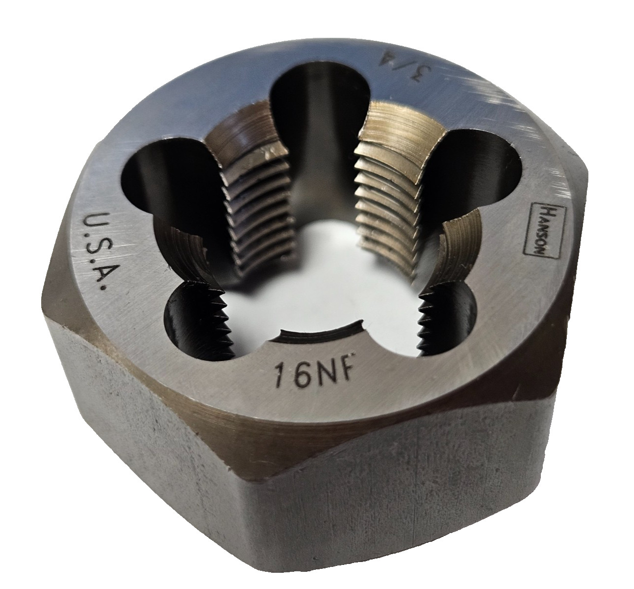 3/4-16 NF x 1-7/16″ Hex Die Irwin Hanson 7260 CS RH Rethreading