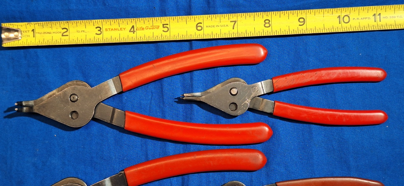 Blue Point 4 piece convertible snap ring plier set PR-12A, PR-349A, PR-34A, PR12