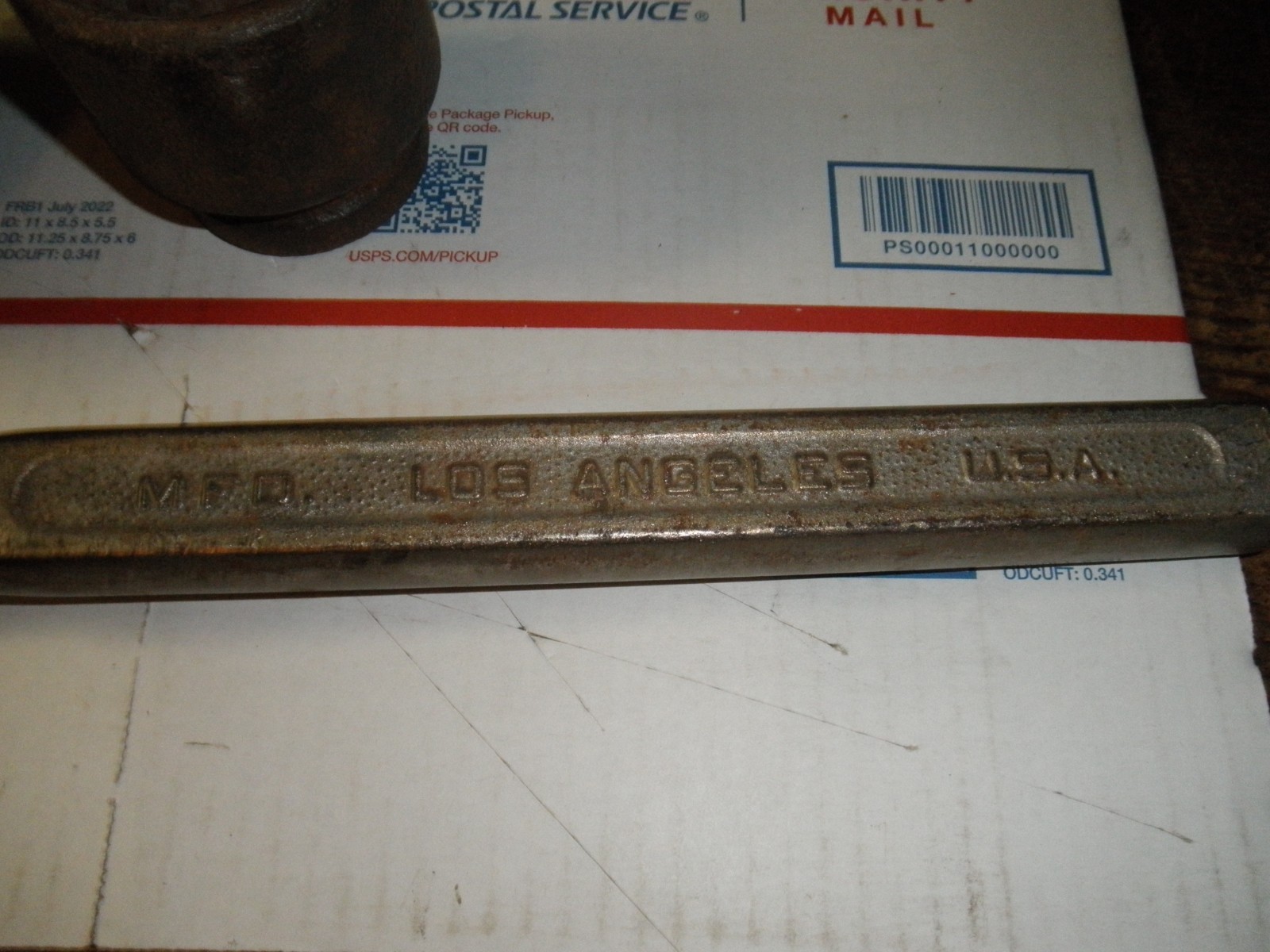 Vintage Proto 5649 Ratchet & 2 Sockets Wrench 3/4” pebble finish on handle 20″