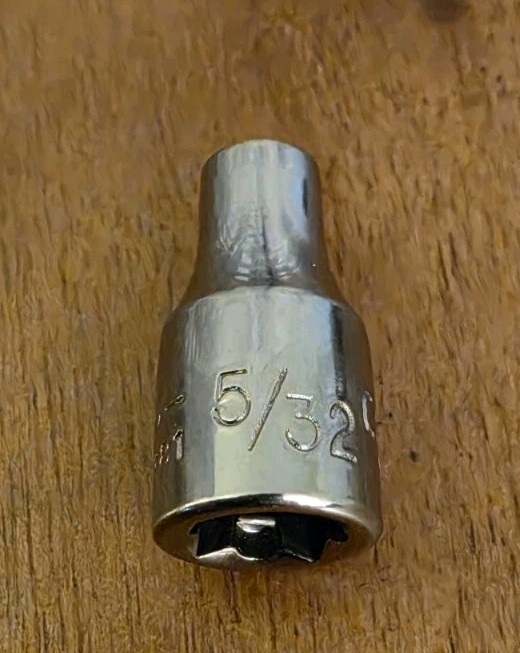 Craftsman USA 5/32″ Socket 6 Point 1/4″ Drive Inverted G2 43481