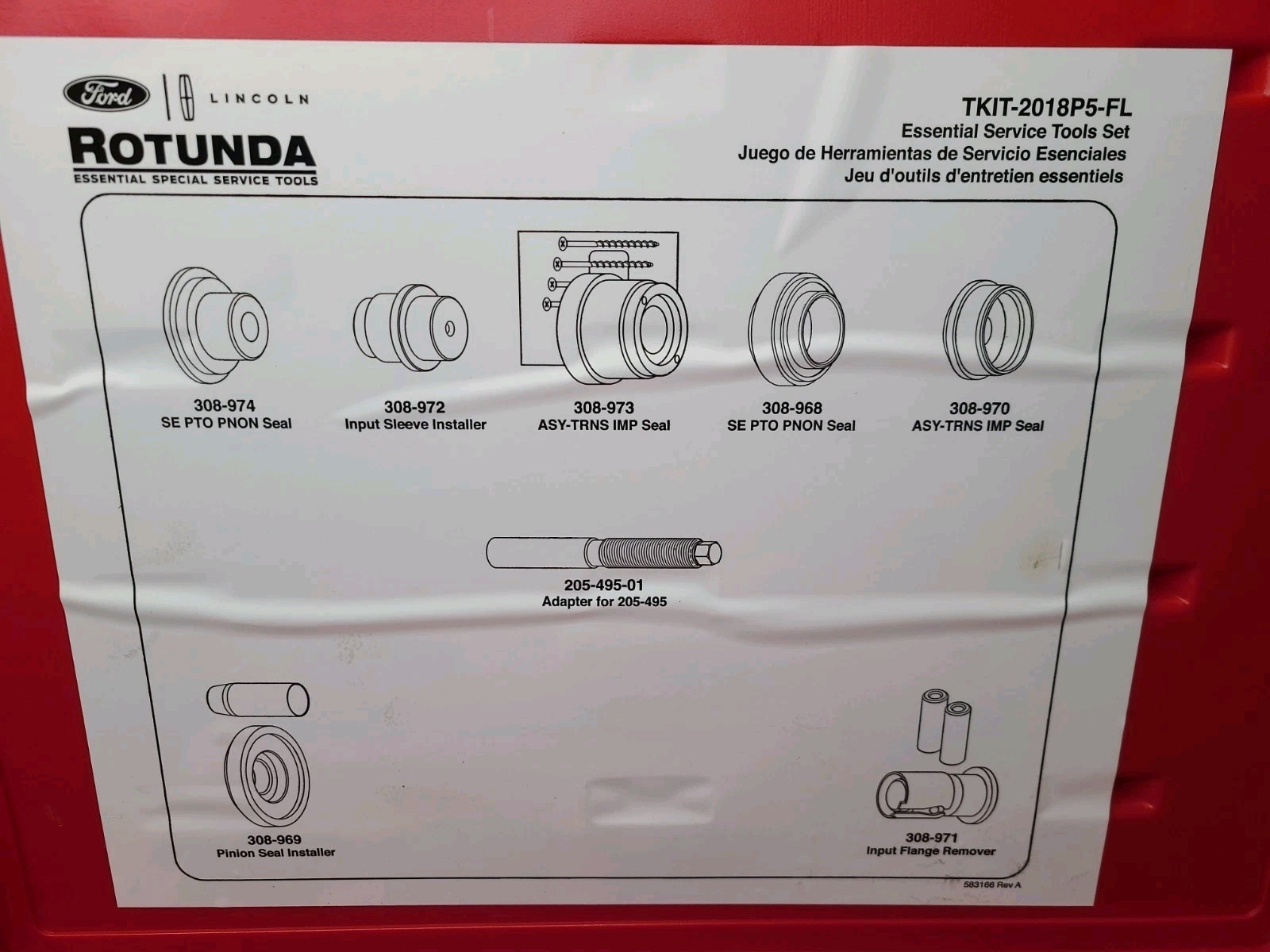 TKIT-2018P5-FL Ford Rotunda Essential Service Tool Kit NEW!