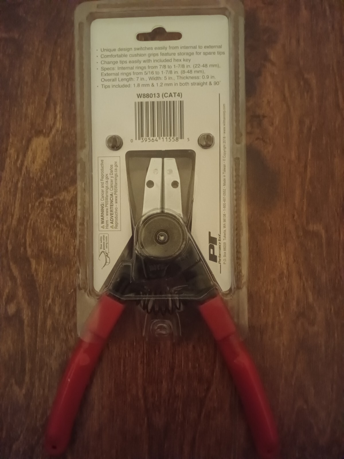 Performance Tool W88013 Reversible Snap Ring Pliers