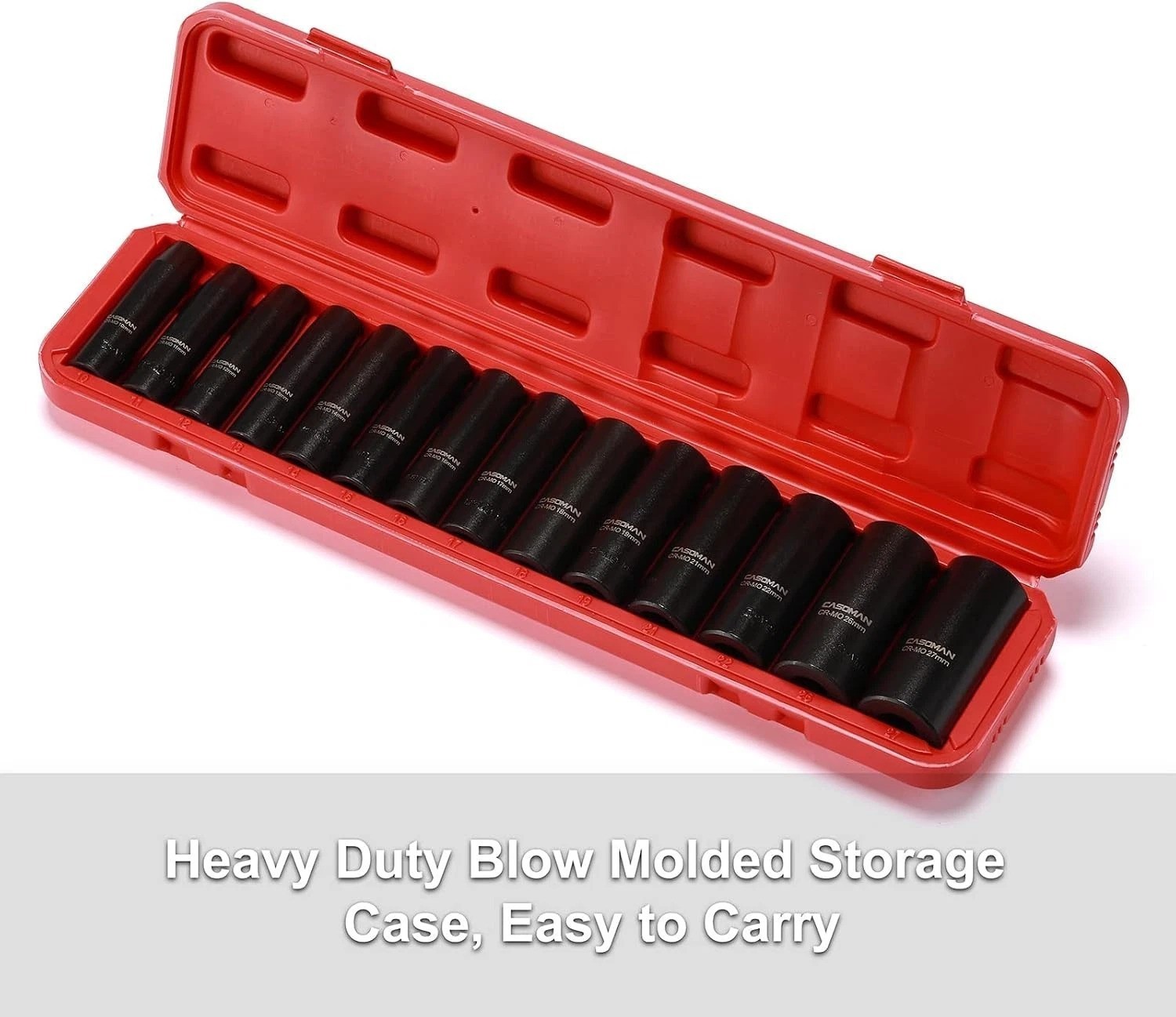 14-Piece Metric Impact Socket Set in Storage Case