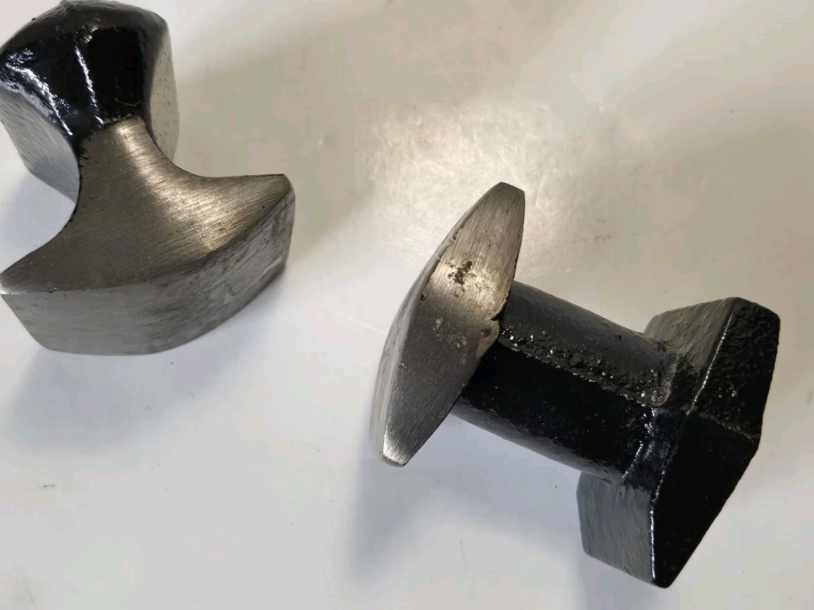 (2) Auto Body Dollys Hand Anvil Unbranded