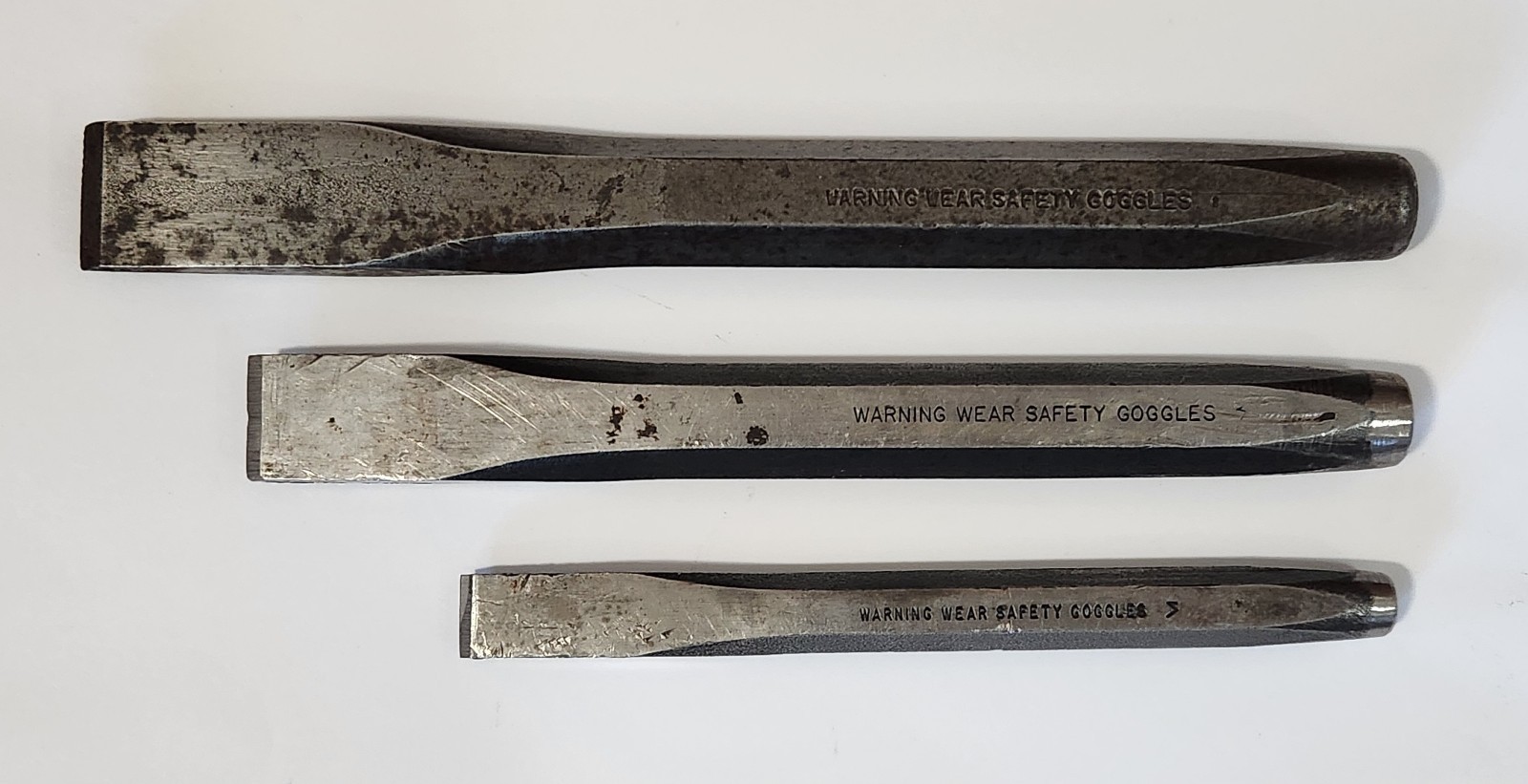 Snap On 3 Piece Flat Chisel Set PPC816A-1/2″ PPC824A-3/4″ PPC828A-7/8″