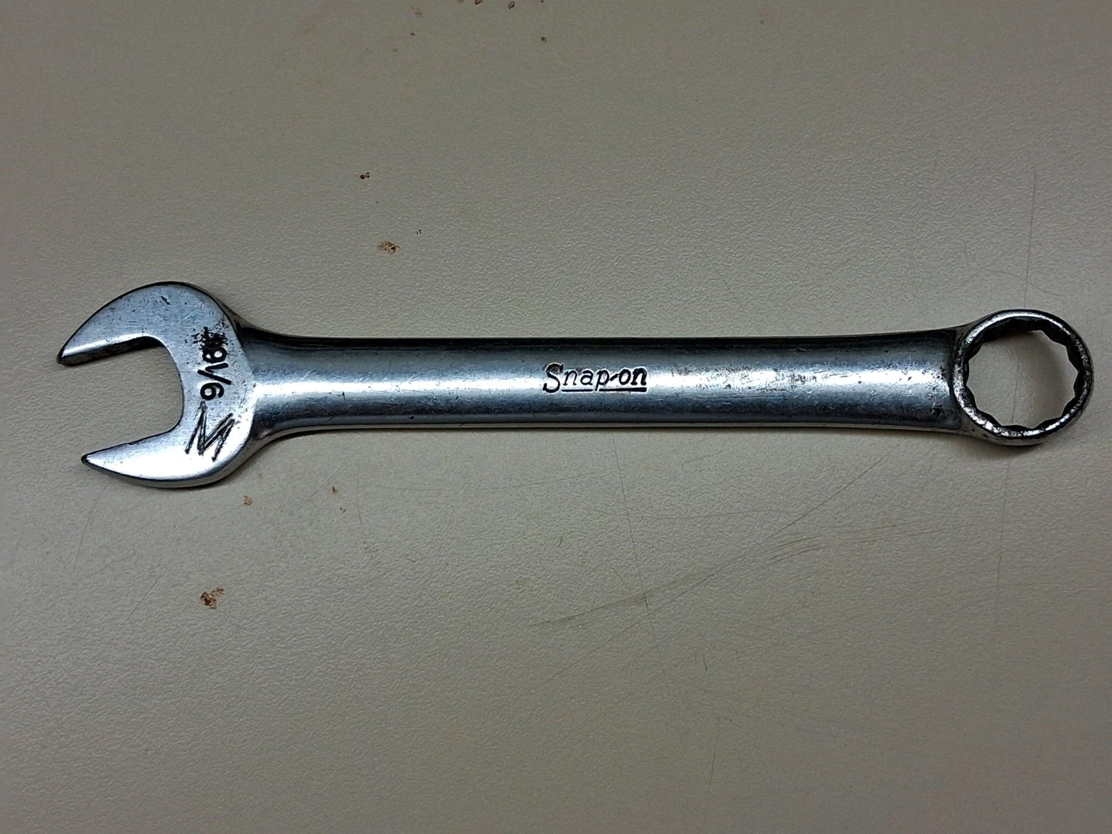 Snap On OEX180 9/16″ SAE 12 Point Short Combination Wrench USA W/initials