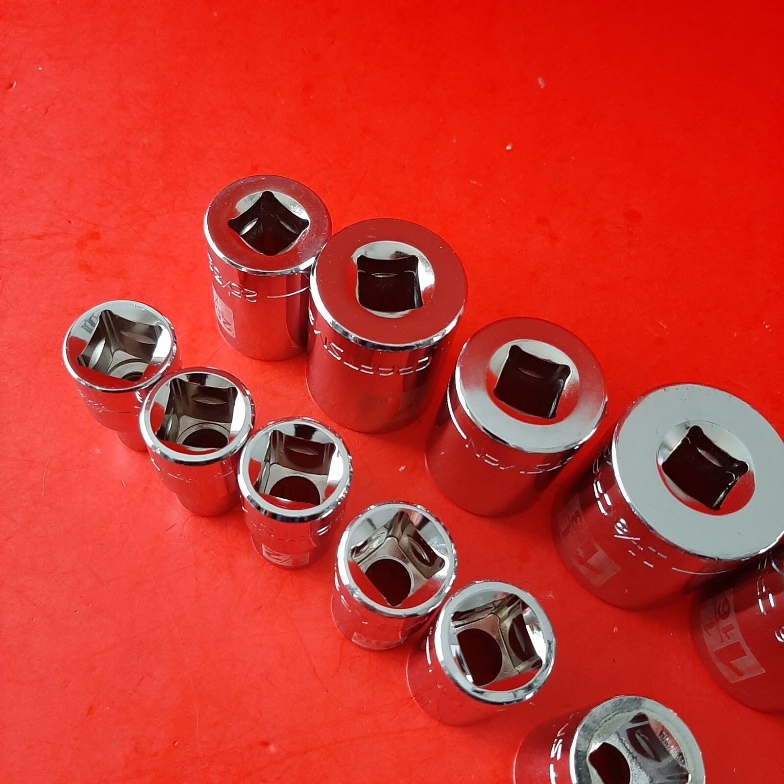NEW Craftsman Easy Read 19 Pc 1/2 Drive 12Pt Shallow SAE Socket Set 3/8 to 1-1/2