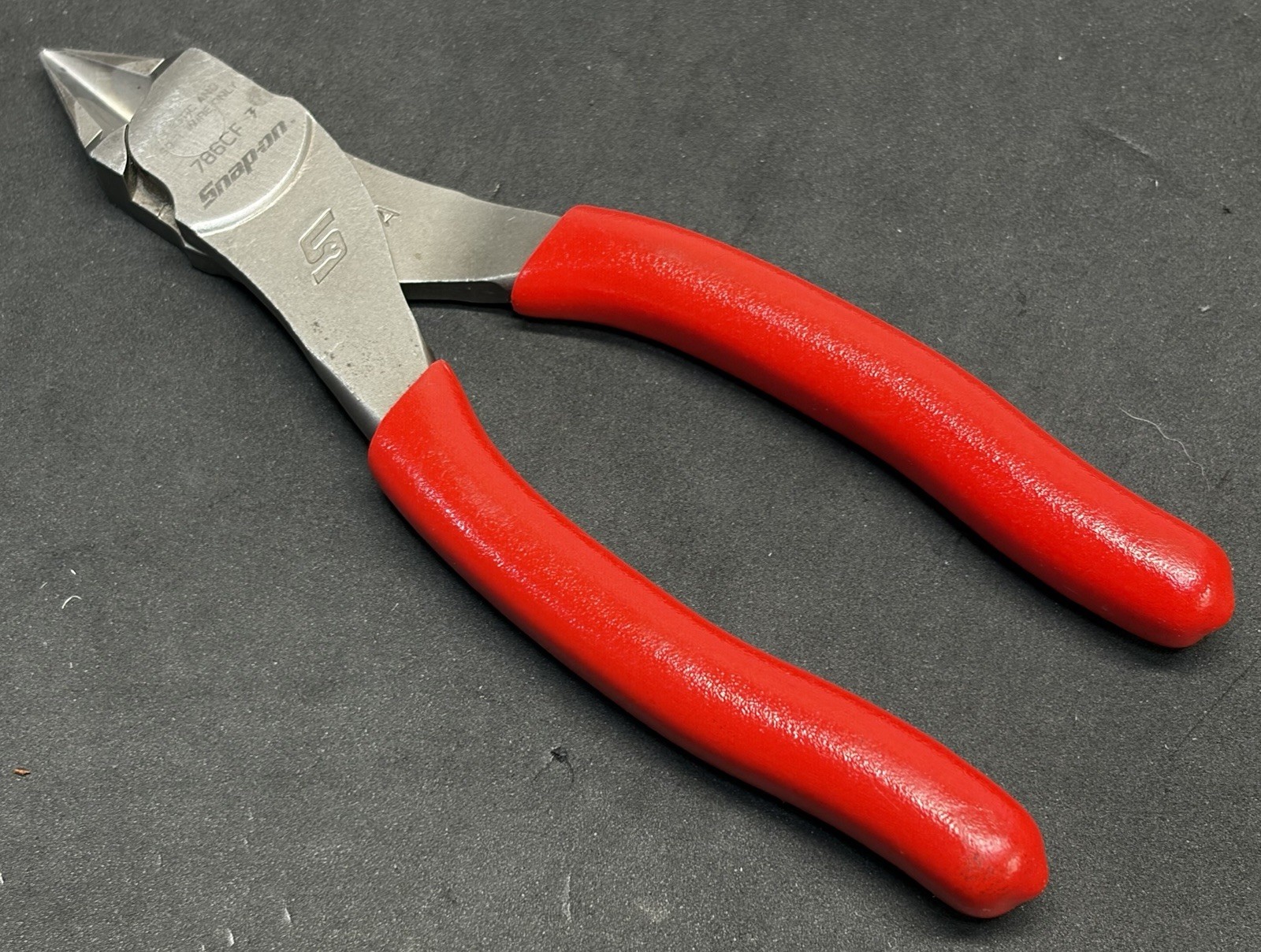 Snap On Tools RED Talon Grip 6″ FLUSH CUT Diagonal Side Cutters Dikes 786CF