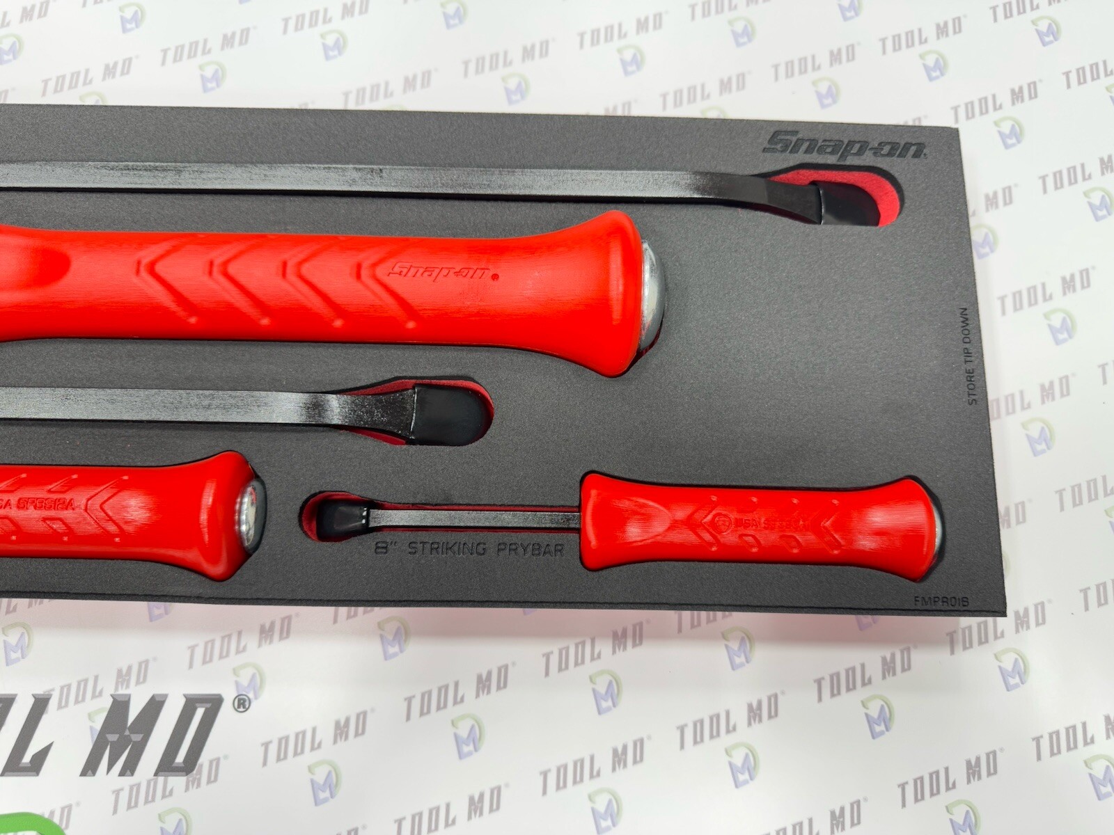 Snap-on Tools USA NEW 5-Piece RED Striking Prybar & Chisel Foam Set SPBSDC705FR