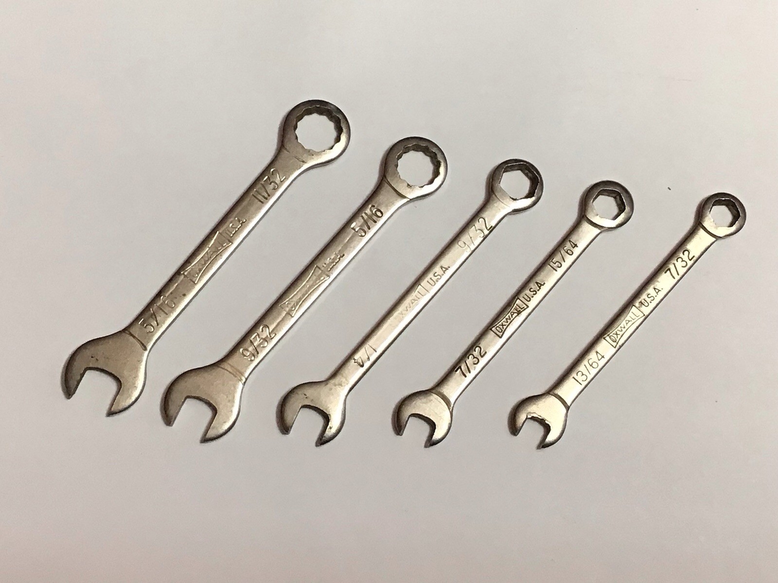 Oxwall Combination Wrench Set of (5) Pieces *DESCRIPTION BELOW