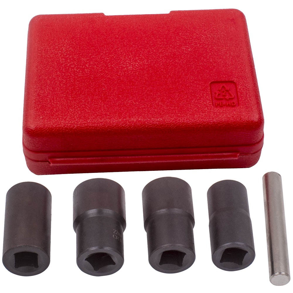 1/2″ Drive Wheel Locking Lug Nut Removal Tool Kit 17mm 19mm 21mm 22mm New