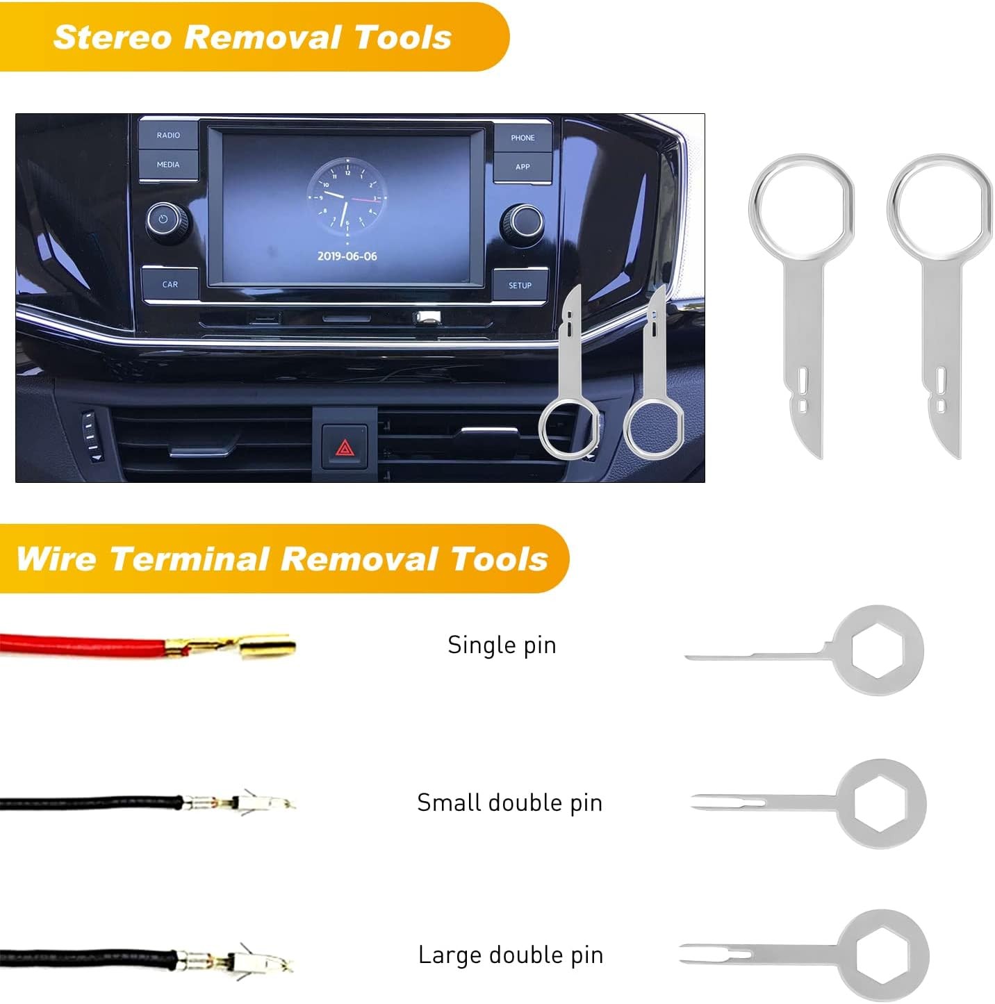 19-Piece Interior Trim Removal Tool Set: For interior trim panels