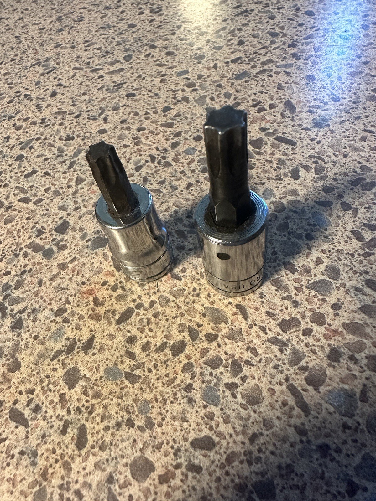 Snap On 3/8″ Drive Torx Socket Set Of 2. T40 T50 FTX40B & FTX50 USA