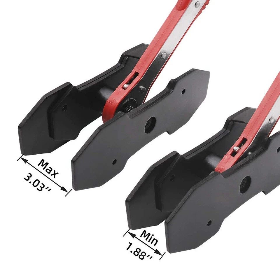 Brake Caliper Press Tool Ratcheting Piston Spreader with Steel Plates