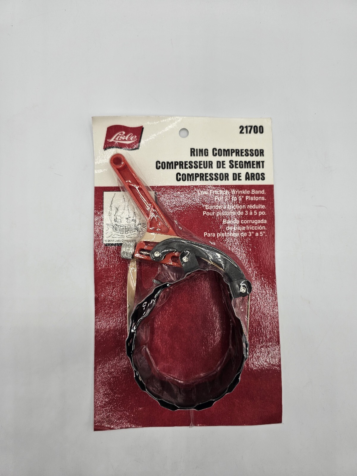 Lisle 21700 Wrinkle Band Ring Compressor For 3″ To 5″ Pistons