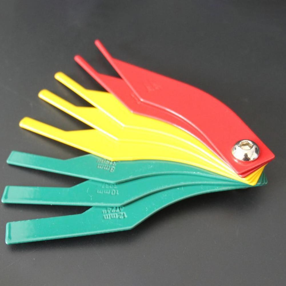 8pcs Brake Disc Pad Measure Gauge Check Set 2mm-12mm Metric High Quality